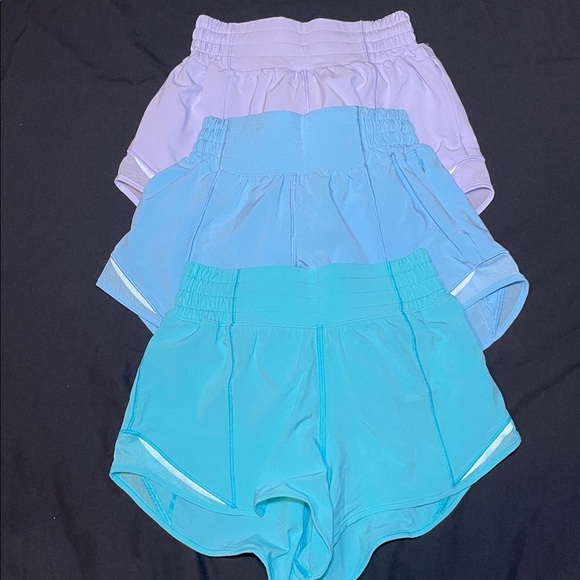 lululemon athletica Pants - Bundle of blue hotty hots 2.5 inch high rise shorts